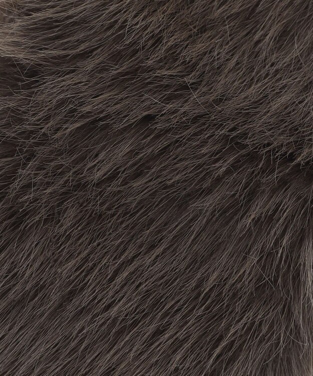 TOCCA 【百田夏菜子さん着用】【ブローチ取り外し可】BIJOUX RIBBON FURTIPPET ティペット ライトグレー系