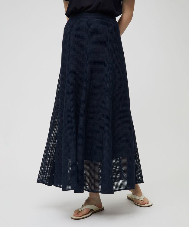 BEIGE， PINE / フレアスカート Navy