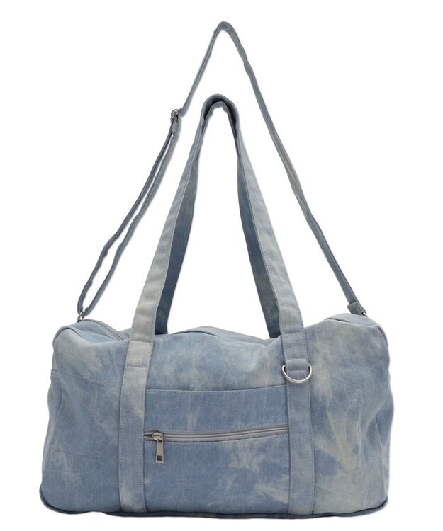 WEGO 2wayBIGボストンショルダー デニム淡加工色