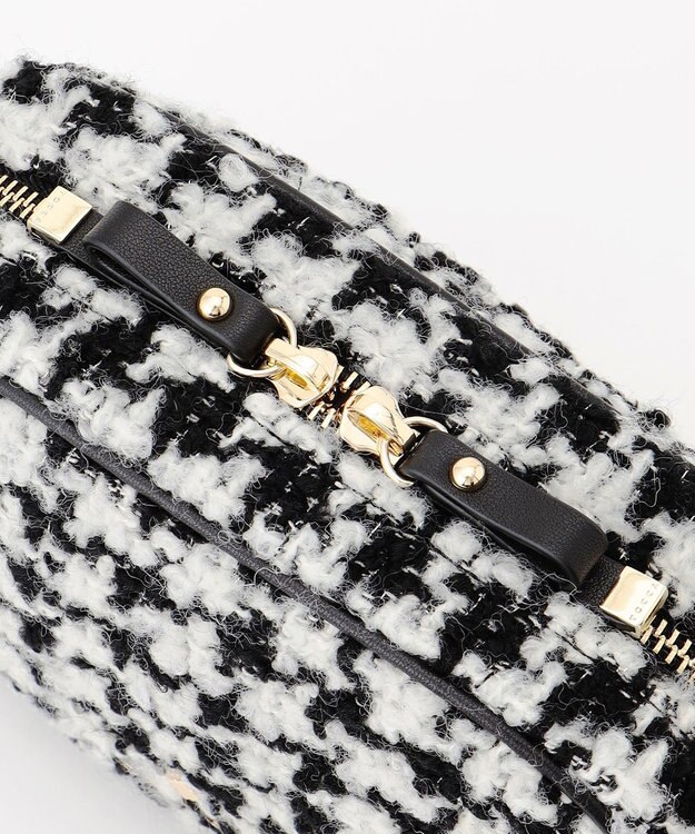 TOCCA TWEED CAMERA BAG カメラバッグ ブラック×ホワイト系