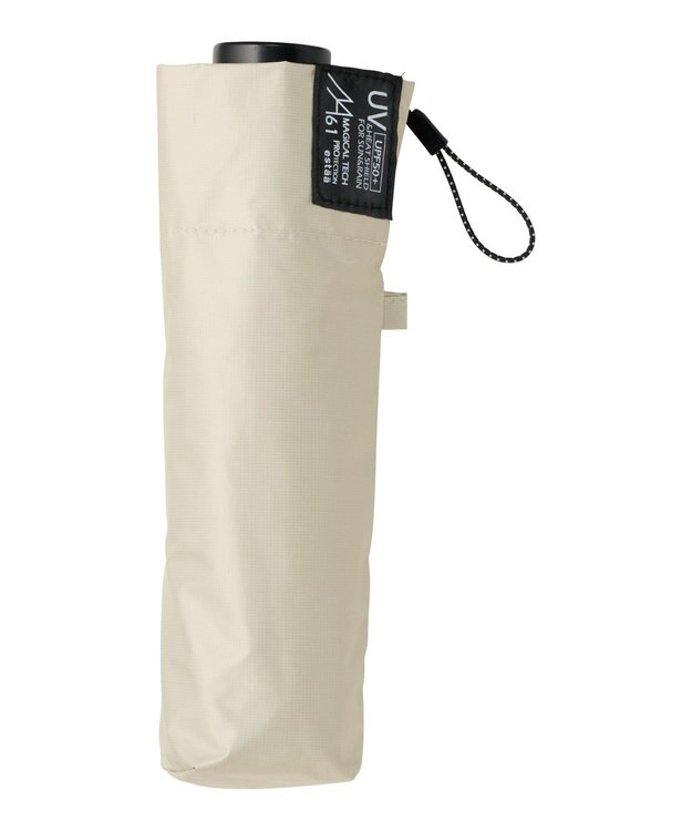 MOONBAT 【遮光100％/超軽量/大きめ】マジで軽い傘 晴雨兼用 折りたたみ日傘 マジカルテックプロテクション 61cm ベージュ