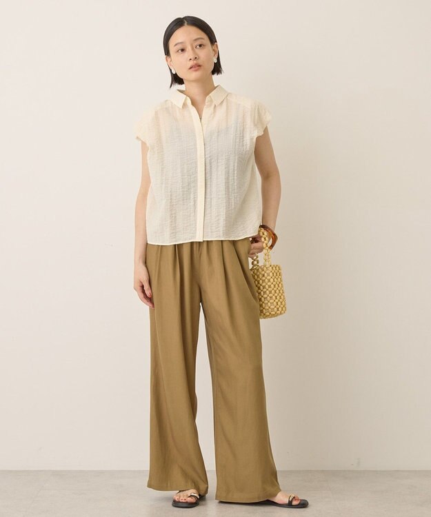 AMERICAN HOLIC バルーンスリーブドロストブラウス Ivory