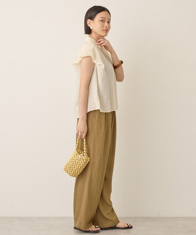 AMERICAN HOLIC バルーンスリーブドロストブラウス Ivory