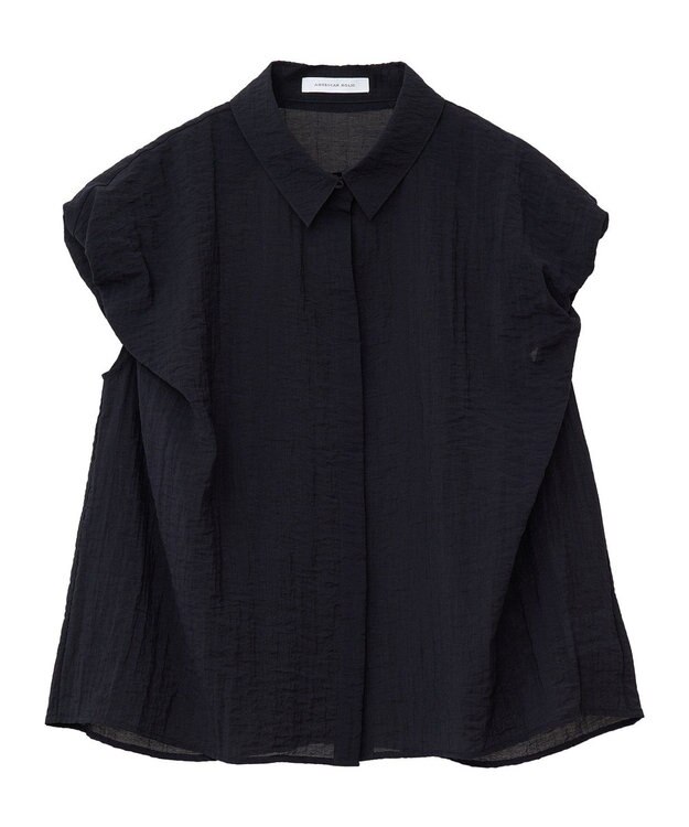 AMERICAN HOLIC バルーンスリーブドロストブラウス Black