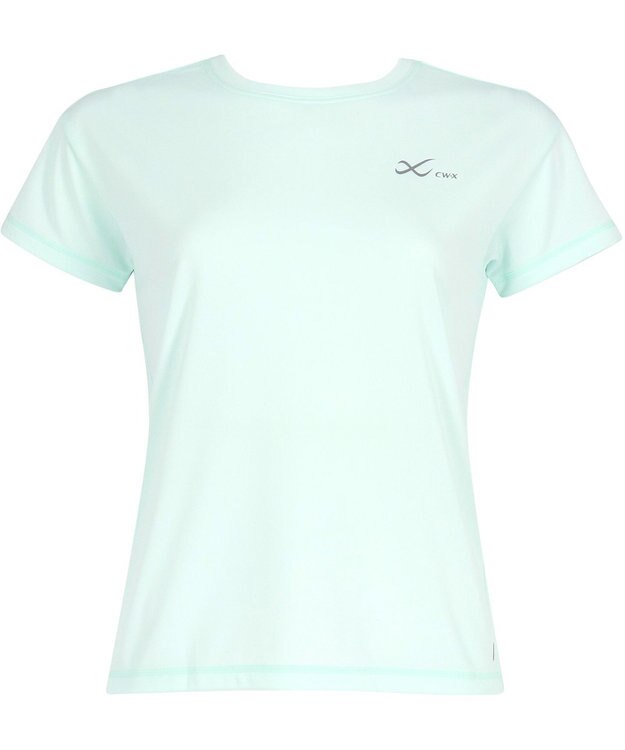 CW-X 【WOMEN】 CW-X トップス 【薄軽ランニングシャツ】 半袖 3分袖 Ｕネック 吸汗速乾性(本体) レディース DLY155 /ワコール メロン