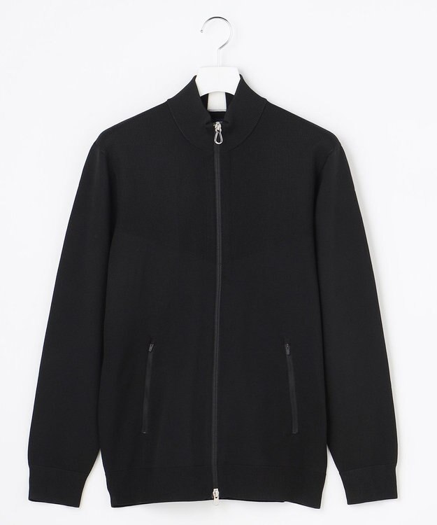 23区GOLF 【MEN】トラックジャケット ホールガーメント ニットジャケット ブラック系