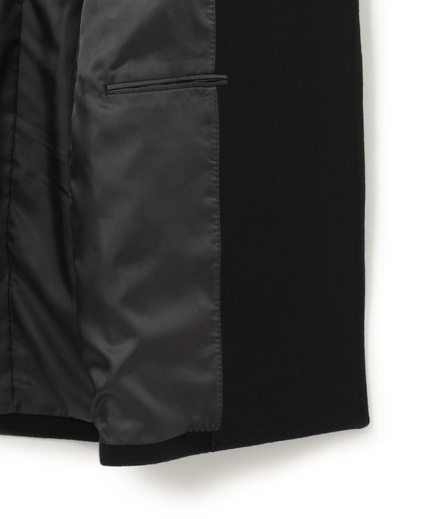 BEIGE， 【WEB限定】BORNIOL / ビックカラーコクーンコート Black