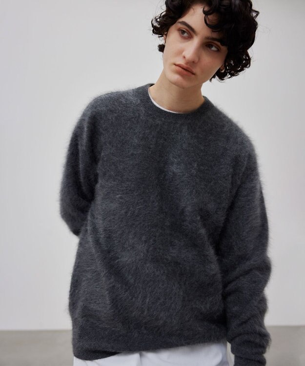 BEIGE， BRANCHI / カシミヤクルーネックニット C Gray