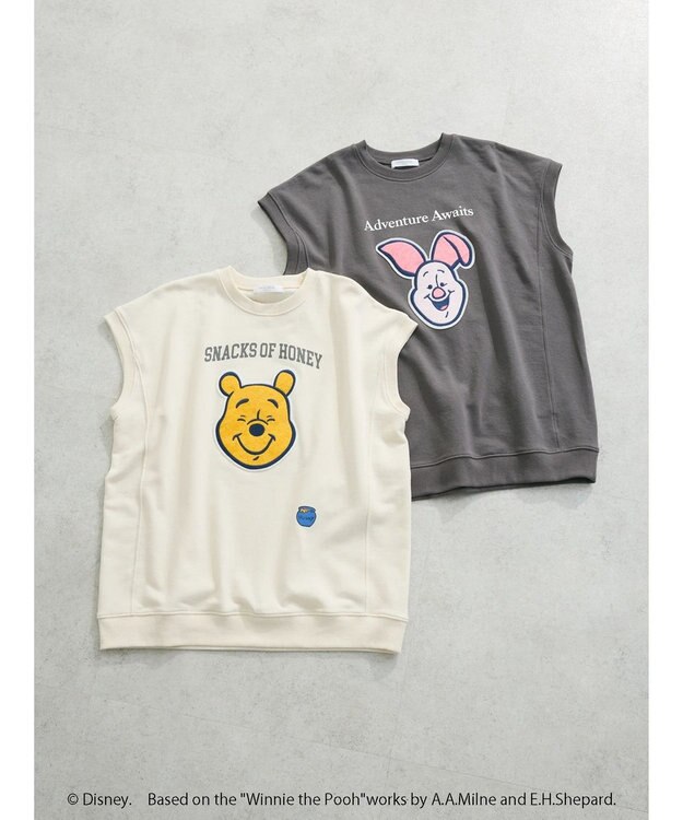 Green Parks Ｗｉｎｎｉｅ　ｔｈｅ　Ｐｏｏｈ／ノースリーブベスト Ivory