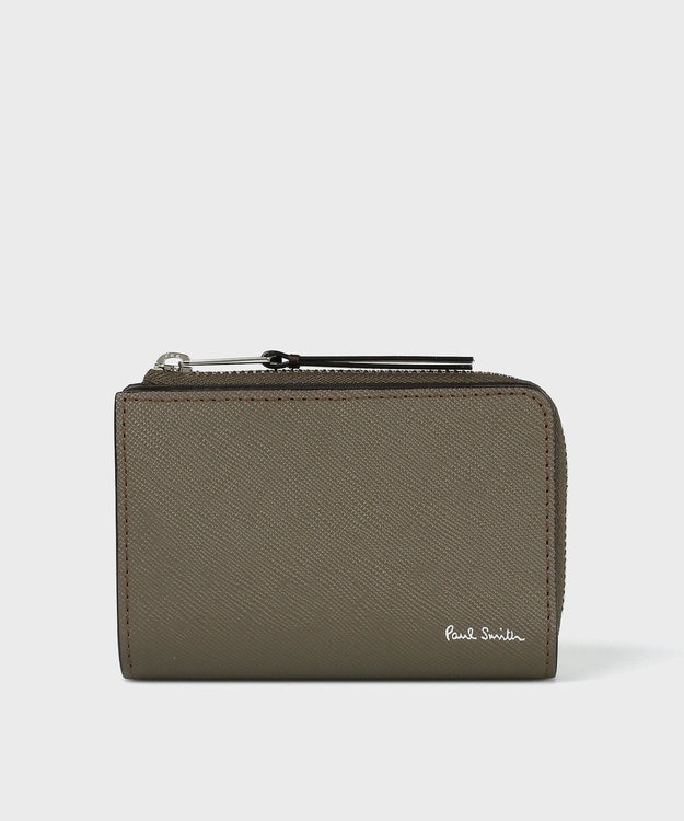 Paul Smith ブライトストライププラー コイン＆キーケース ライトブラウン