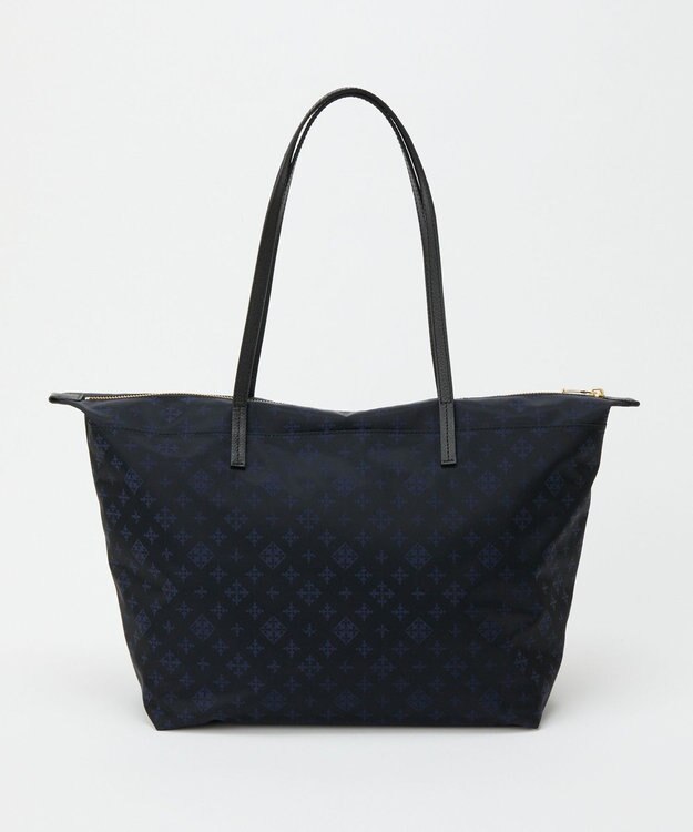 russet ＜380g/軽量＞ファスナー付きナイロントートバッグ(CE-1568) Black/Navy