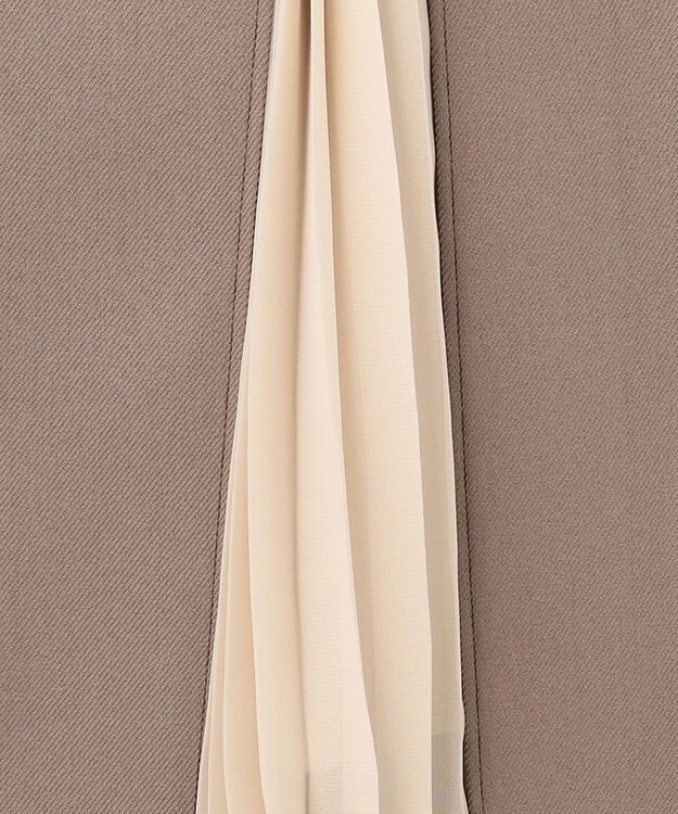 ANY SIS 【洗える】パール調ポイントツイル スカート モカ