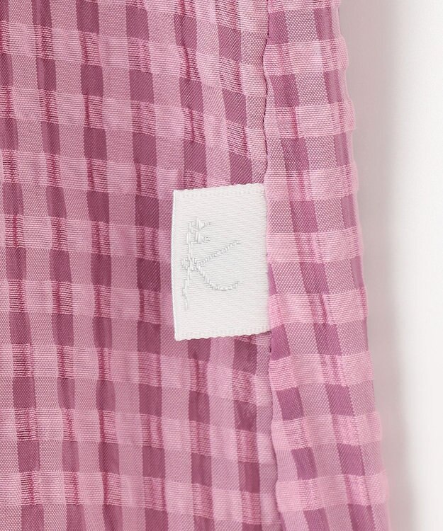 組曲 KIDS 【100㎝】ギンガムサッカー ワンピース ラズベリー