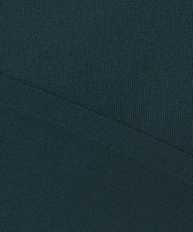 J.PRESS LADIES L 【洗える】レーヨンエリートストレッチ ギャザースリーブ ニット ダークグリーン系