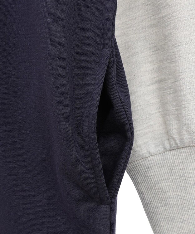 AMERICAN HOLIC 異素材ラグランスリーブロングワンピース Navy