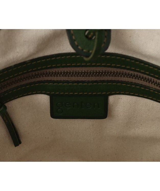 genten 【WEB限定カラー】ユーフラテス(boxバージョン) トートバッグ小 グリーン