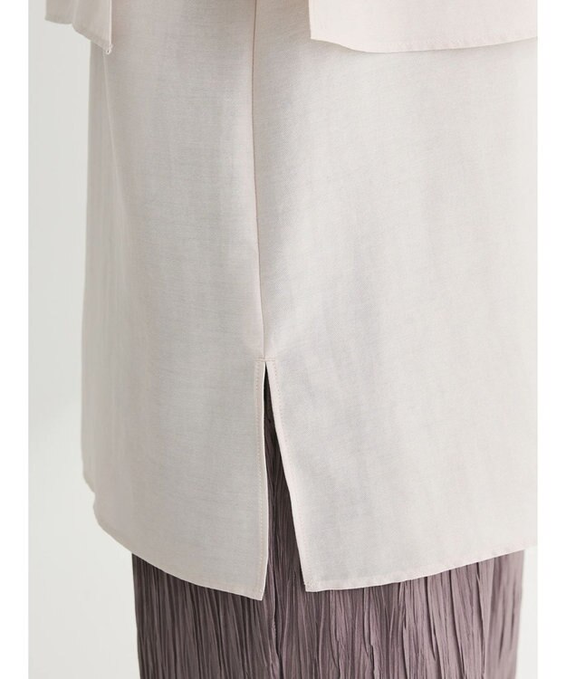 Green Parks レイヤードノースリーブブラウス Light Gray