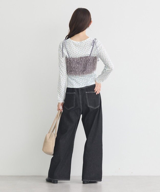 earth music&ecology 【WEB限定】アイレットジャカードタイトプルオーバー Blue