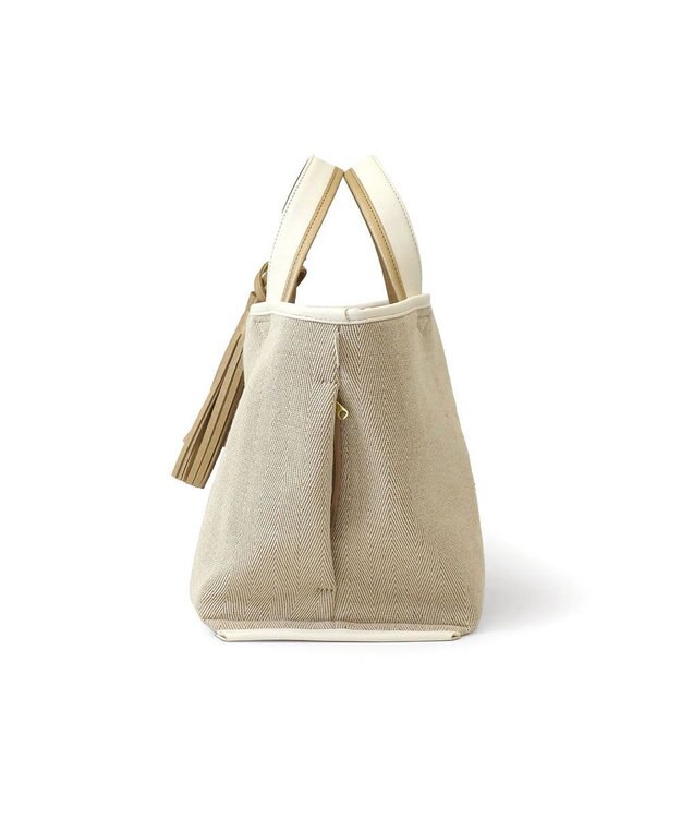 ROOTOTE 1071【幅広マチ】LT.デリ.ワイド.ツーカラー-B 01：ホワイト×ゴールド