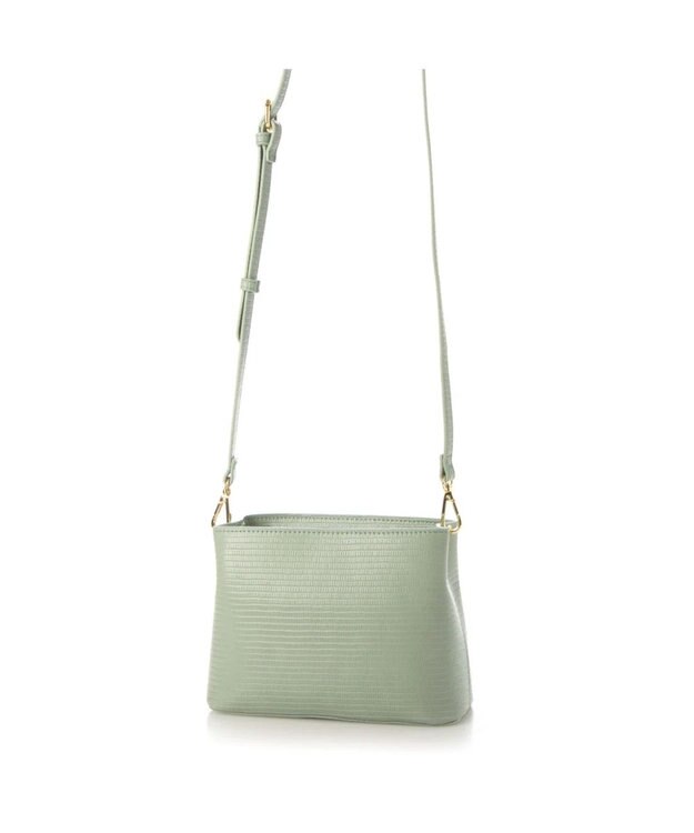 UNBILLION cachecache スパイラルエコファーハンドルスクエアミニショルダー ライトグリーン