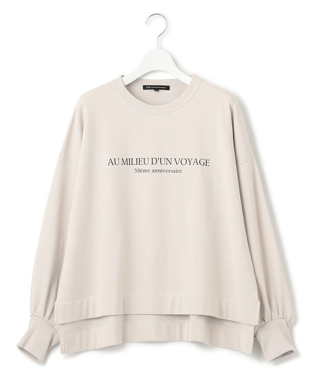 23区 【洗える】フレンチコットンテリー ロゴ トップス ベージュ系