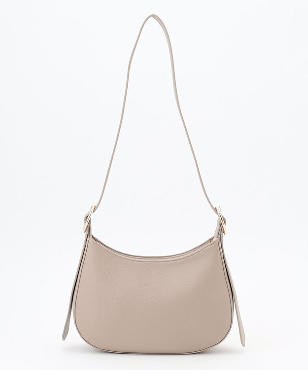 ANY SIS ハーフムーンラウンド ショルダー バッグ グレージュ