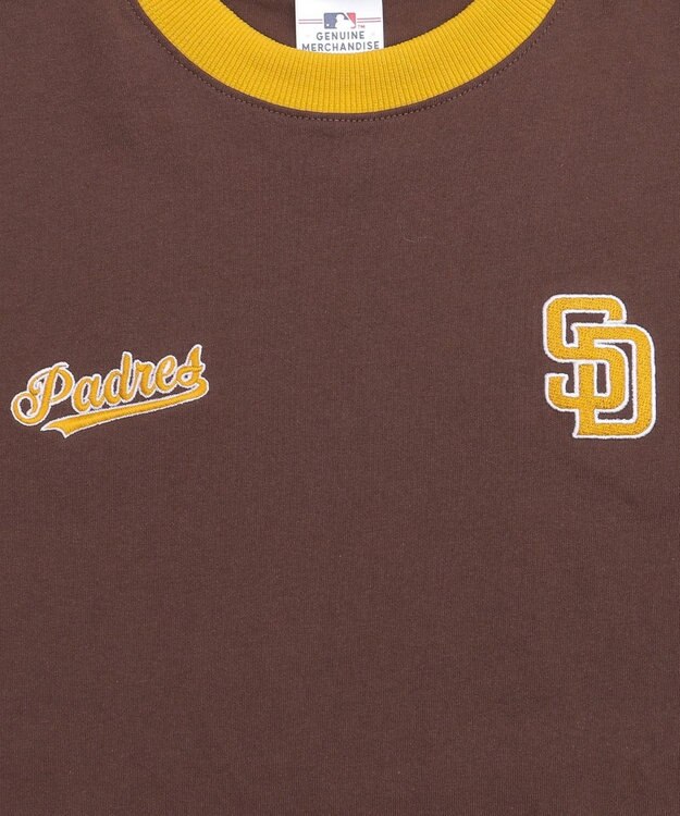 WEGO 【ユニセックス着用ITEM】別注MLBリンガーグラフィックT（SS） ブラウン