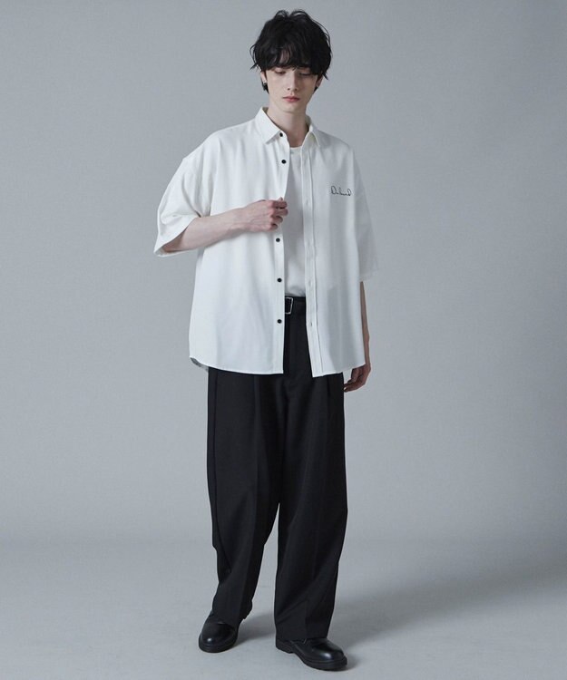 WEGO アムンゼンワンポイントBIGシャツ（S） ホワイト