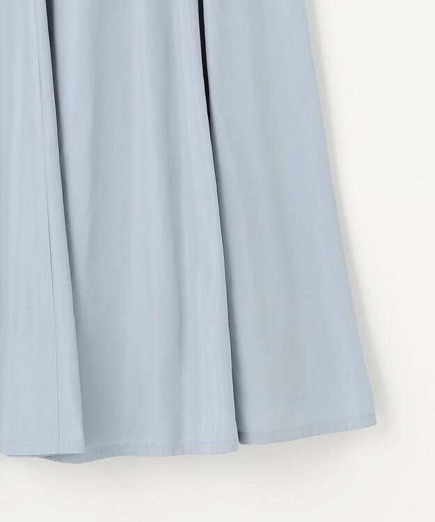 Feroux 【セットアップ対応・洗える】タフタフレア スカート ブルー系