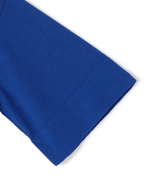 UNFILO L フロスティコットン クロップド プルオーバー ブルー