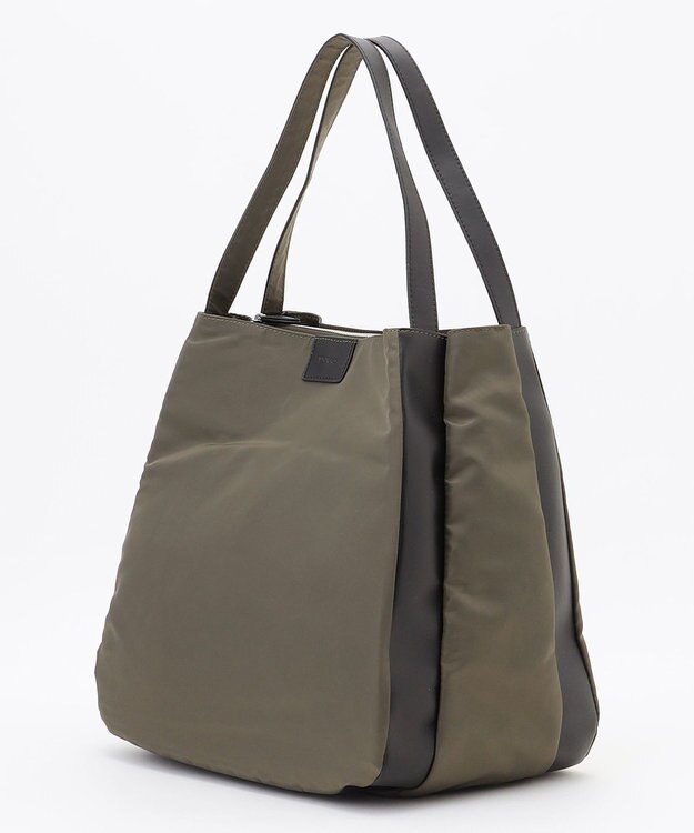 Y'SACCS スクエアすっきりトート Mサイズ カーキ