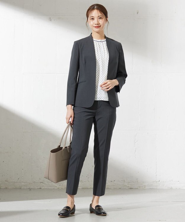 J.PRESS LADIES L 幾何プリント カットソー ホワイト系5