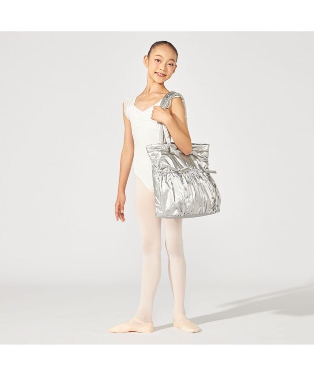 Chacott 2Pトートバッグ シルバー