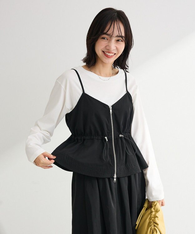 Green Parks ＳＥＴ２点　キャミビスチェ＋スカート Black