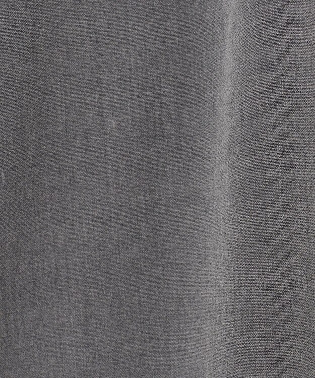 ANY 【洗濯機可能/ストレッチ】ウールライク前開きワンピース グレー