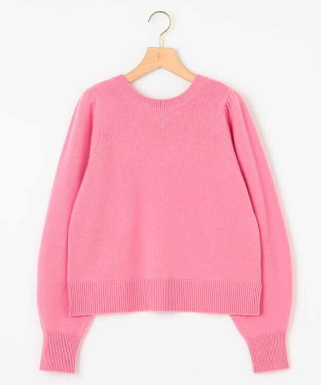 組曲 【8色展開・前後着用可】ウールカシミヤミックス パフスリーブ ニット 【WEB限定】ローズピンク系9