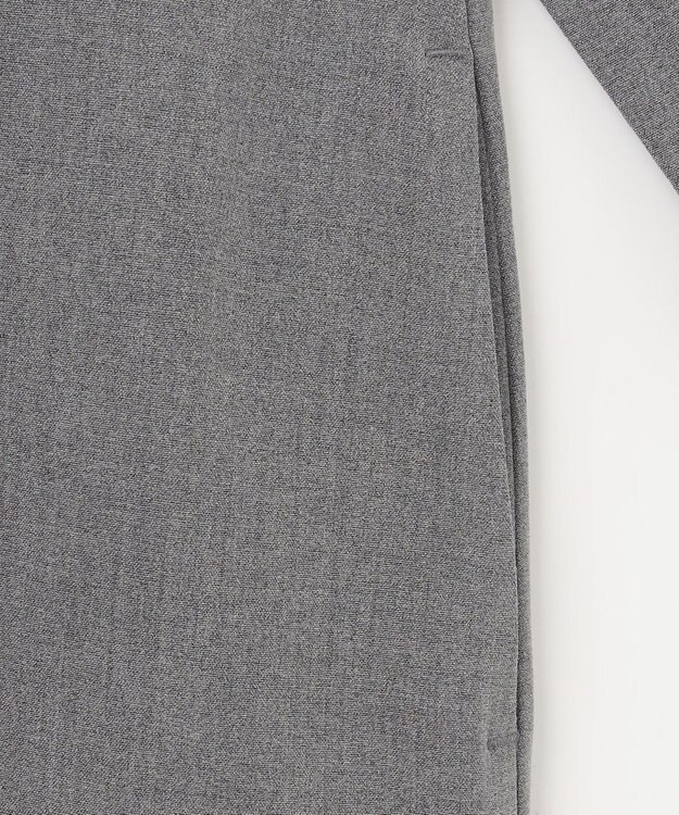 ANY 【洗濯機可能/ストレッチ】ウールライク前開きワンピース グレー