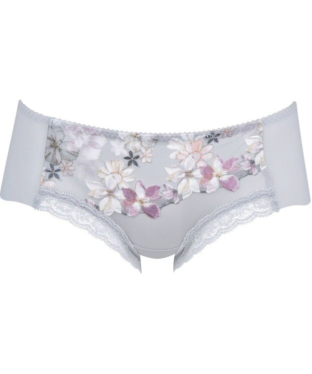 WACOAL ショーツ ボーイレングス 【重力に負けないバストケアBra】 はきこみ丈あさめ アウターにひびきにくい(後ろ裾) BRB414とペア レディース PRA614 /ワコール チャコールグレー