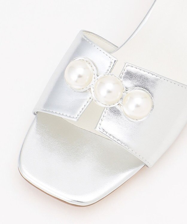 Feroux パールポイント サンダル シルバー系