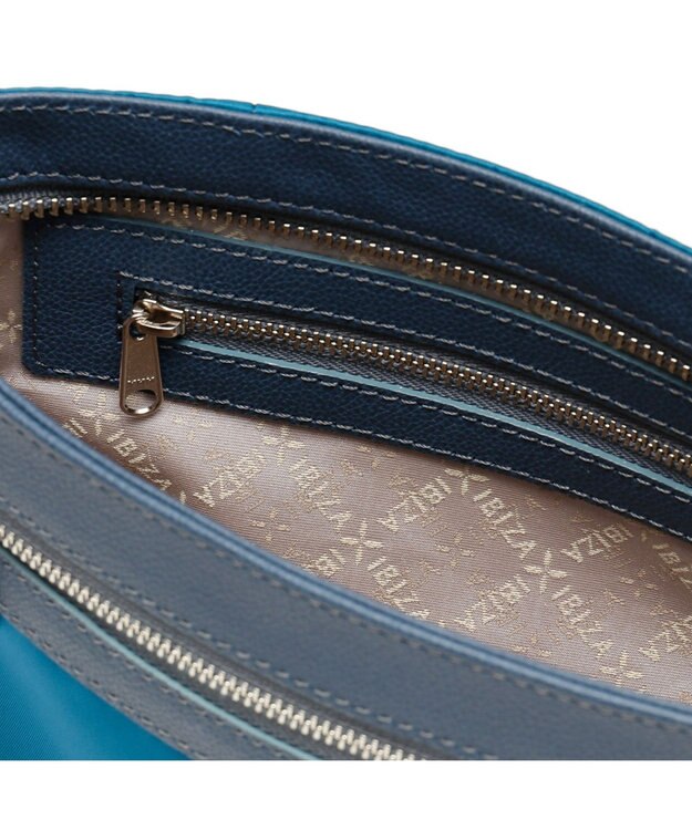 IBIZA ビコロール　ナイロン　ショルダーバッグ(M) ターコイズブルー