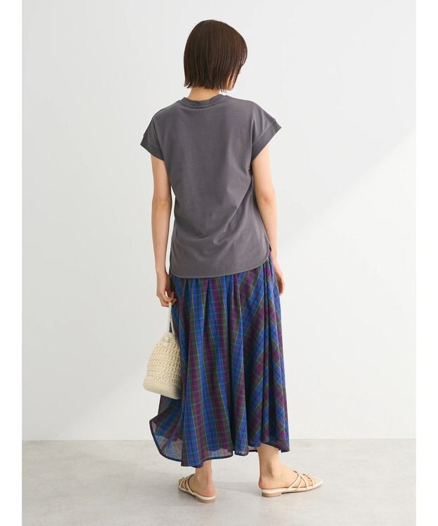 Green Parks ・Ｐｅｔｉｔ　Ｆｌｅｕｒ　リブフレンチＴＥＥ Charcoal Gray