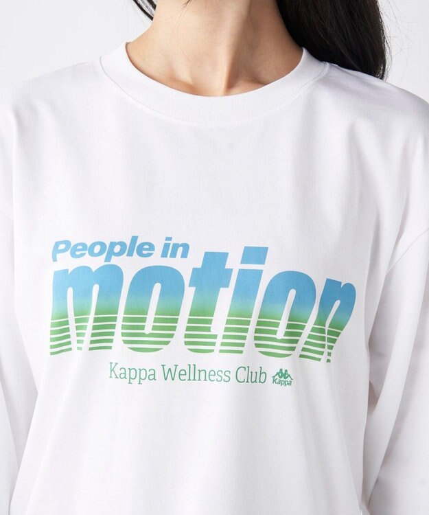 OP／FILA 【Kappa】フロントグラフィック ロンT ホワイト