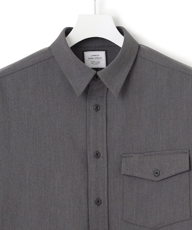 J.PRESS YORK STREET 【UNISEX】2WAY 羽織シャツ グレー系