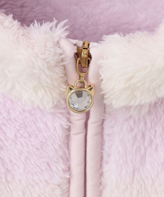 ANY KIDS ネコポケットボアブルゾン レインボー