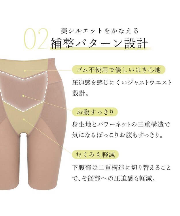 BRADELIS New York 【BRADELIS New York】おしりが桃メリハリフィットガードル ブラデリス 補正下着 ヒップアップ 1枚履き可能なガードルショーツ モカベージュ