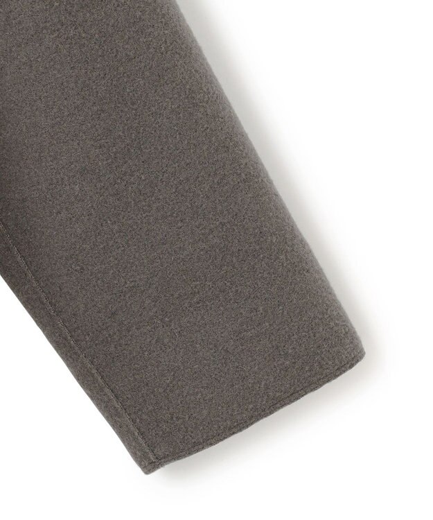 J.PRESS YORK STREET 【WOMEN】NEEDLE JERSEY マフラー付コート グレー系