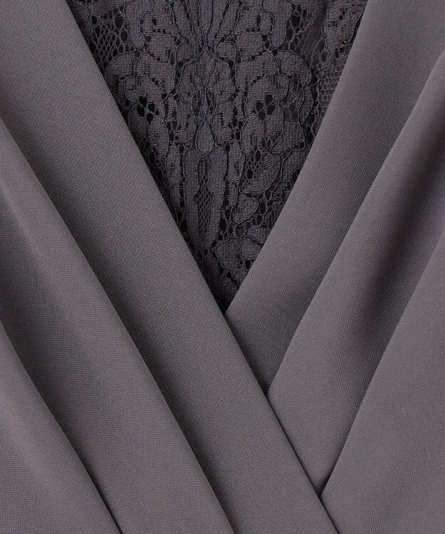 ANY SIS 【Lily Calin】カシュクールタック ドレス スレート