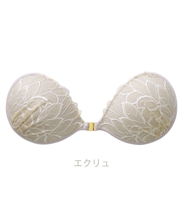 BRADELIS New York 【NuBra / ナチュラルタイプ】ヌーブラ・エアーライト リーフ ブラ特有の締めつけがないストレスフリーブラ エクリュ