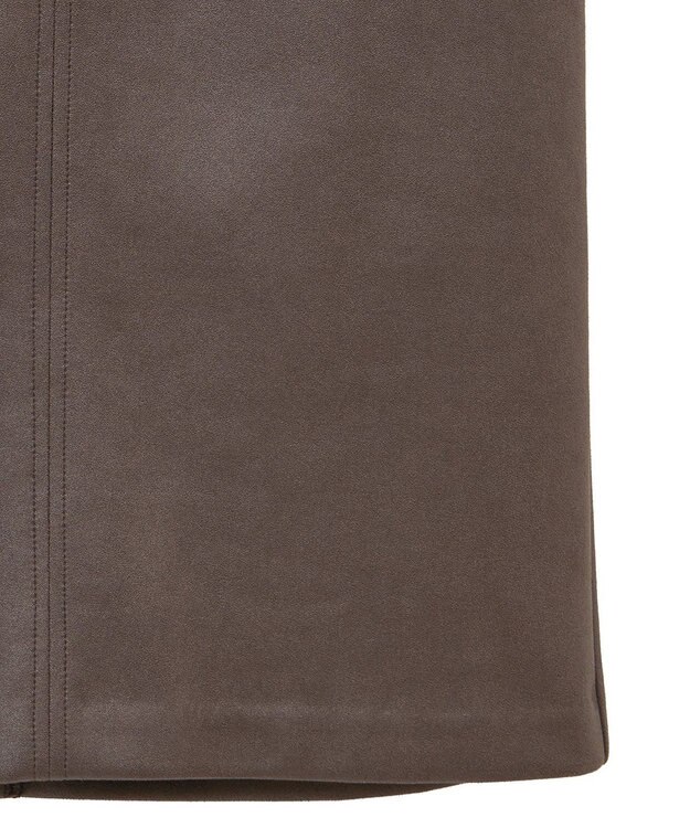 YECCA VECCA レザーライクナロースカート Brown