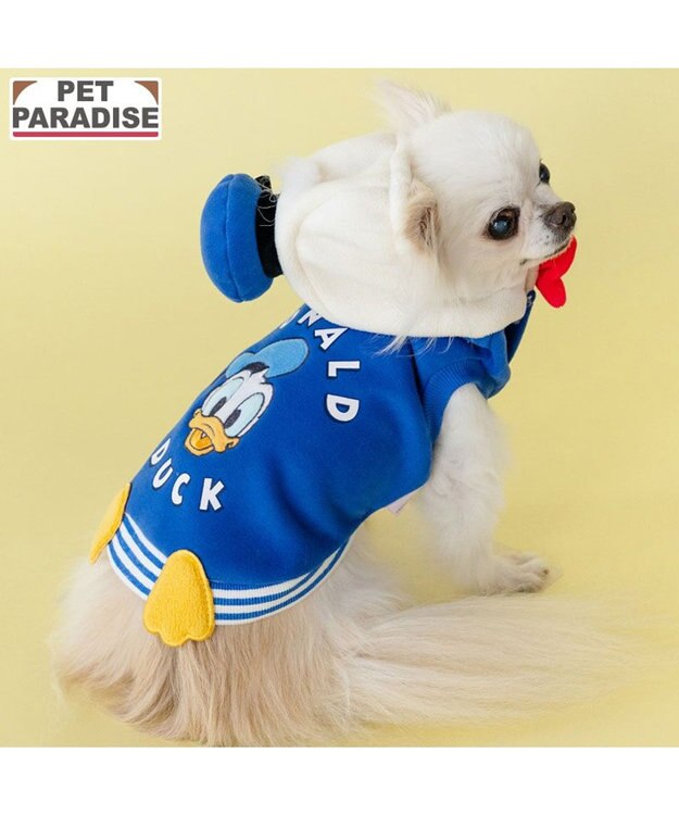 PET PARADISE ディズニー ドナルドダック マリン パーカー 小型犬 ブルー